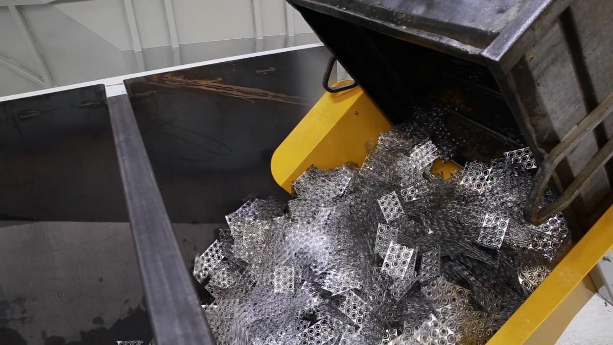 Revalorisation de chutes d'estampillage en aluminium